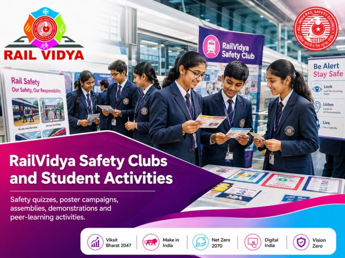 10.	RailVidya Safety Clubs and Student Activities