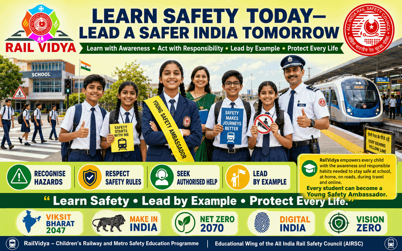 LEARN SAFETY TODAY LEAD A SAFER INDIA TOMORROW