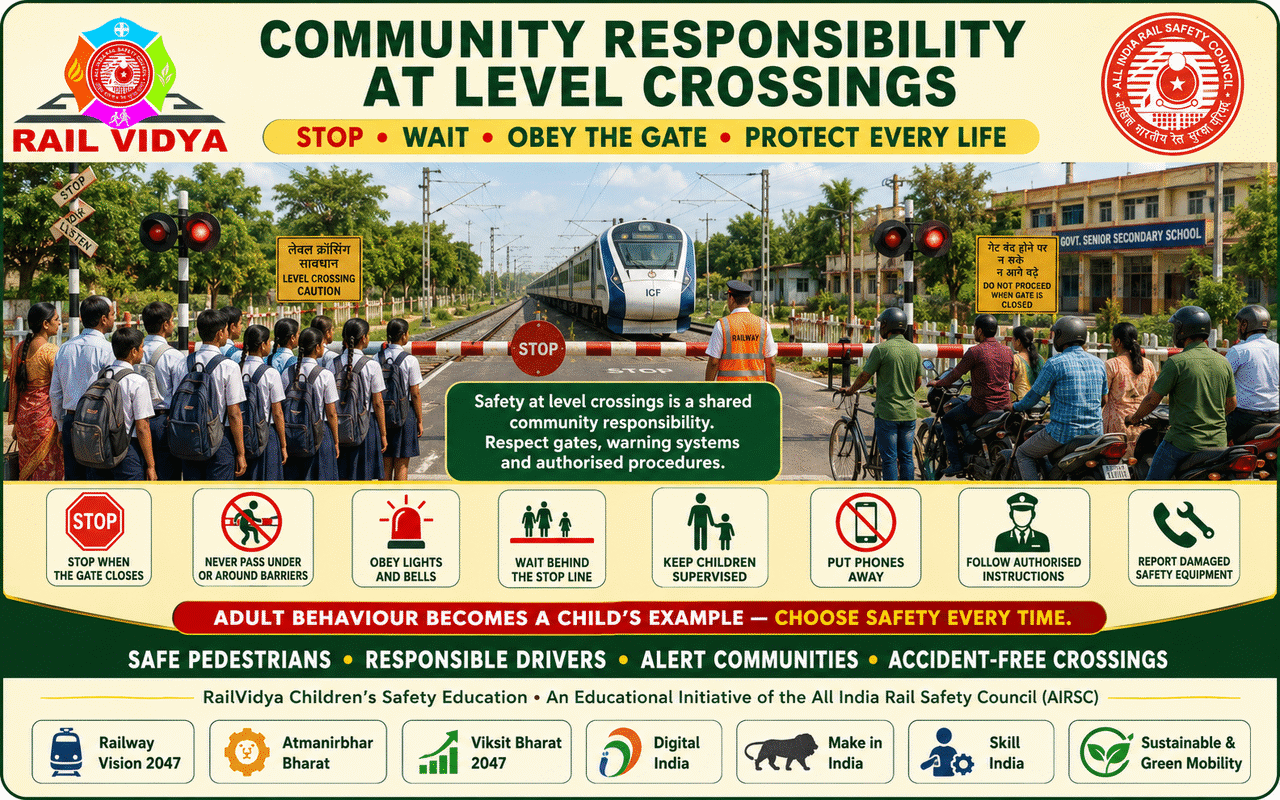 COMMUNITY RESPONSIBILITY AT LEVEL CROSSINGS