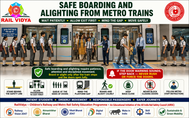 BOARD SAFELY • EXIT CAREFULLY • TRAVEL RESPONSIBLY